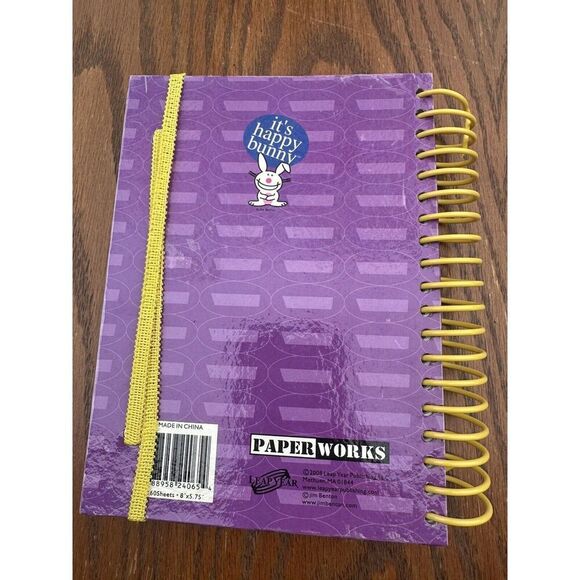 Y2K Happy Bunny Journal Jim Benton NWT - Picture 2 of 3